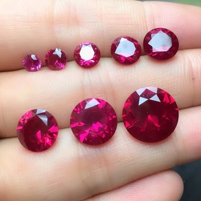 Vintage Style Ruby Moissanite Synthetische Korund Perenvorm 2x3mm Tot 10x14mm losse edelsteen Voor sieraden maken