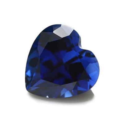 Edelstenen losse Edelsteen Hart gesneden 3x3mm tot 10x10mm 33# 34# Blauwe saffier Synthetische stenen