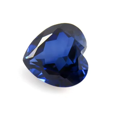 Edelstenen losse Edelsteen Hart gesneden 3x3mm tot 10x10mm 33# 34# Blauwe saffier Synthetische stenen
