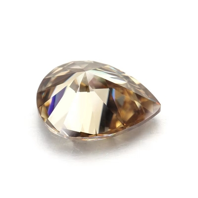 Synthetisch Corundum Moissanite Diamant lichtgeel Champagne Peer losse Moissanite Stones voor Ring