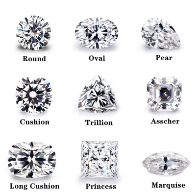 Melee Moissanite Diamant Per Karaat Ronde Snijding DEF Kleine Grootte Moissanite VVS1 Lab Groeide Diamant Edelsteen Vorm Vierkant