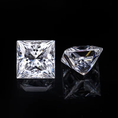 Moissanite Diamant D VVS1 Vierkant Moissanite