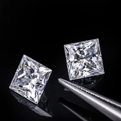 Moissanite Diamant D VVS1 Vierkant Moissanite