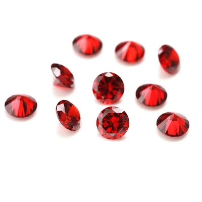 3A Kwaliteit Roze Kleur Groothandel losse edelstenen Ronde vorm 2mm 3mm Synthetische Kubische Zirconia Custom Moissanite voor hanger