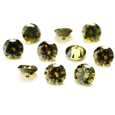 3A Kwaliteit Roze Kleur Groothandel losse edelstenen Ronde vorm 2mm 3mm Synthetische Kubische Zirconia Custom Moissanite voor hanger