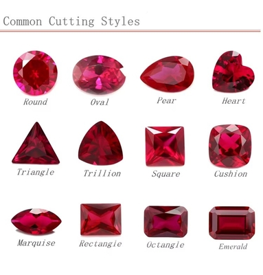 Prinses Rubijn 5# Corundum losse edelsteen Moissanite voor verlovingsringen