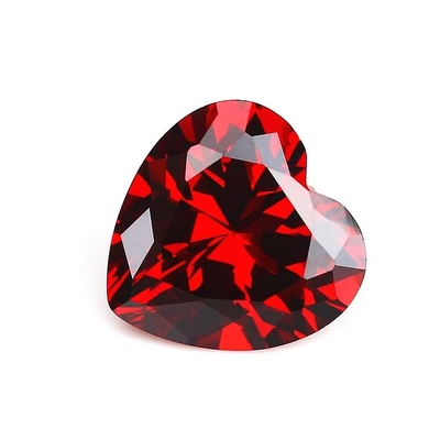 Kleuren CZ Moissanite Diamant Hart gesneden 3x3mm 4x4mm Synthetisch Kubisch Zirconia