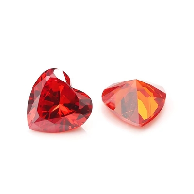 Kleuren CZ Moissanite Diamant Hart gesneden 3x3mm 4x4mm Synthetisch Kubisch Zirconia