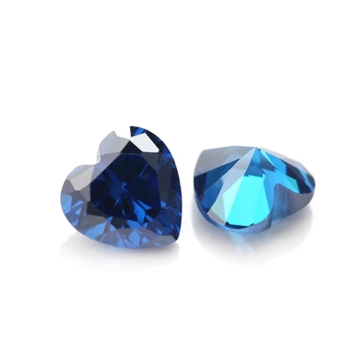 Kleuren CZ Moissanite Diamant Hart gesneden 3x3mm 4x4mm Synthetisch Kubisch Zirconia