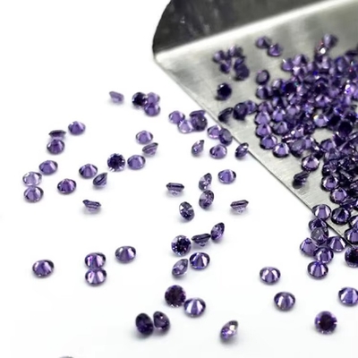 Groothandel 3A Kleur Cz Stenen Kleine Grootte Ronde Snijding 0,8mm tot 3mm Losse Edelsteen Synthetische Kubische Zirconia Te koop