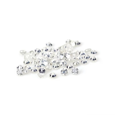 groothandel losse kleine Moissanite Ronde snij 0,8mm- 3mm Wit D moissanite diamant VVS1 per karaat voor Hip Hop sieraden