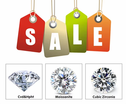 groothandel losse kleine Moissanite Ronde snij 0,8mm- 3mm Wit D moissanite diamant VVS1 per karaat voor Hip Hop sieraden