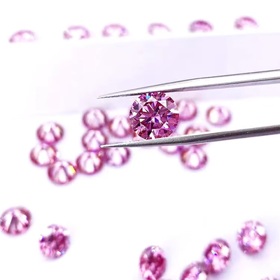 GRA-certificaat 1ct Rond gesneden 6,5 mm VVS1 losse Moissanite Diamant in Wit Roze Geel Champagne Blauw Groen voor sieraden