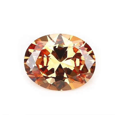 8x6mm losse edelsteen Europese machine gesneden Amethyst Kleur Ovale vorm Synthetische kubische Zirconia Zwart
