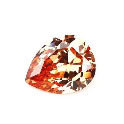 Champagne kleur Zircon losse edelsteen Peer vorm 10x8mm synthetische kubische Zirconia Moissanite