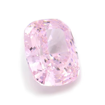 4k Iced Cut Cz Stones Roze Kleur Kussenvorm 7x6mm 10x8mm losse edelsteen synthetische kubische zirconia