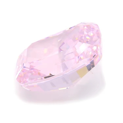 4k Iced Cut Cz Stones Roze Kleur Kussenvorm 7x6mm 10x8mm losse edelsteen synthetische kubische zirconia