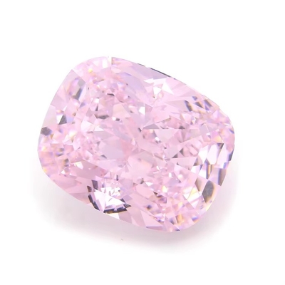 4k Iced Cut Cz Stones Roze Kleur Kussenvorm 7x6mm 10x8mm losse edelsteen synthetische kubische zirconia