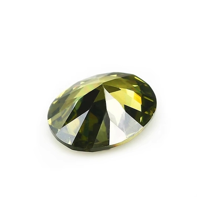 Moissanite oorbellen edelstenen Roze Peridot Granaat Geel cz stenen Ovale vorm 12x10mm synthetische kubische zirconia voor Ring