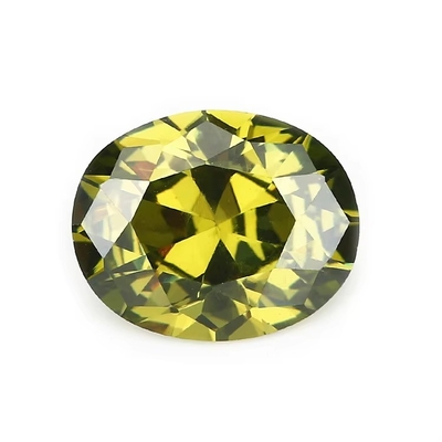Moissanite oorbellen edelstenen Roze Peridot Granaat Geel cz stenen Ovale vorm 12x10mm synthetische kubische zirconia voor Ring