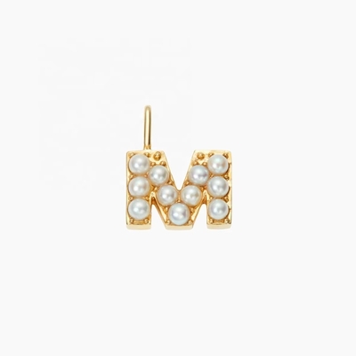 925 Sterling zilver alfabet oorbellen stuivers trendy sieraden parel goud alfabet initiële letter charme hanger