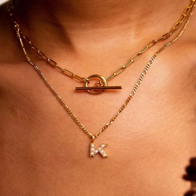 925 Sterling zilver alfabet oorbellen stuivers trendy sieraden parel goud alfabet initiële letter charme hanger