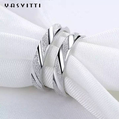 2.11g festival 19mm Stevige Sterling Silver Rings Silver Engraved-Ringssgs