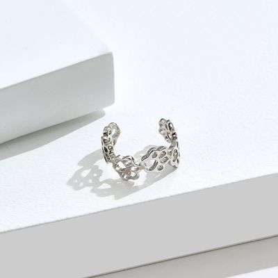De Mannen en de Vrouwenringen van de huisdierenpoot S925 Sterling Silver Opening Ring Fashion
