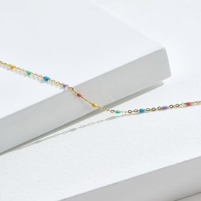 21.2cm het Zirkoonarmband S925 van 0,8 Gramsterling silver rainbow bracelet unisex