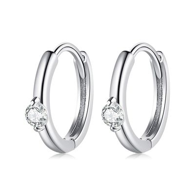 0.08oz ODM van de de Hoepeloorring van 2,3 Gramsterling silver jewelry earrings festival Groene