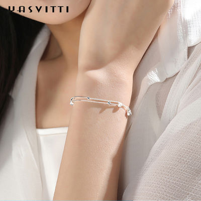 20.5cm 3gram Sterling Silver Jewelry Bracelets Silver de Armbandodm van de Balschuif