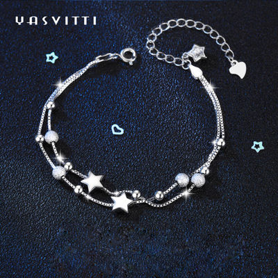 20.5cm 3gram Sterling Silver Jewelry Bracelets Silver de Armbandodm van de Balschuif