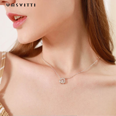 2g Halsband 1.64ft van het verloofde18k Sterling Silver Pendant Necklace Cubic Zirconiumdioxyde