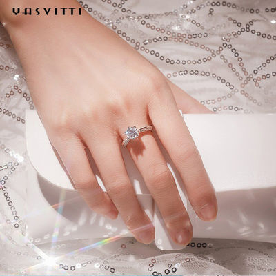 22.1mm 2.52g Diamond Wedding Ring Diamond Band Rings van de Vrouwen van festivalmoissanite