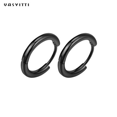 de Oorringen van de het Roestvrije staalhoepel van de Mensen van 0.07oz 0.12cm Sterling Silver Jewelry Earrings 316L
