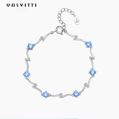 0.14oz 0.2m SGS van de de Armbandarmband van Sterling Silver Jewelry Bracelets Fiancée Regelbare