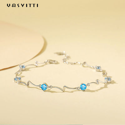 0.14oz 0.2m SGS van de de Armbandarmband van Sterling Silver Jewelry Bracelets Fiancée Regelbare