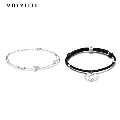 SGS 0.19oz Document Vliegtuigarmband ODM van 9,5 Duimsterling silver bracelet