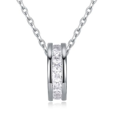 Sterling Silver 925 Diamond Small Pretty Waist Necklace-de Keten van het Maniertemperament
