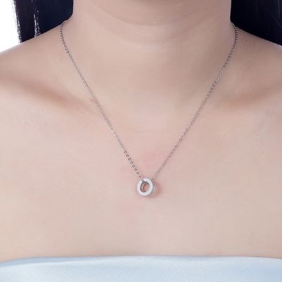 Sterling Silver 925 Diamond Small Pretty Waist Necklace-de Keten van het Maniertemperament