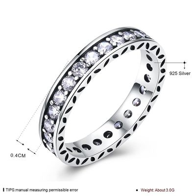 Sterling Silver 925 de Ring van het de Steentennis van AMERIKAANSE CLUB VAN AUTOMOBILISTENcz