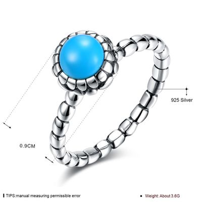 0.9cm 3.6g Sterling Silver Jewelry Rings 3A de Vingerring van het Zirkoonhuwelijk
