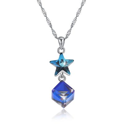 5A 3.7g 45cm de Halsbandodm Sterling Silver Diamond Necklace van de Zirkoonster