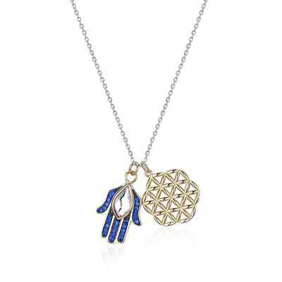 17in 1.7g 925 Sterling Silver Necklace Chain SGS het Ooghalsband van de Bloemduivel