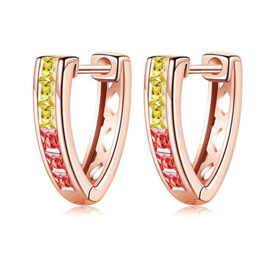 1.35cm Hoepel Sterling Silver Jewelry Earrings