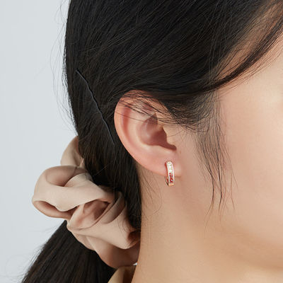 1.35cm Hoepel Sterling Silver Jewelry Earrings