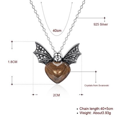 1.48ft 3.93g Sterling Silver Jewelry Sets 14K de Goud Geplateerde Halsband van de Bijentegenhanger