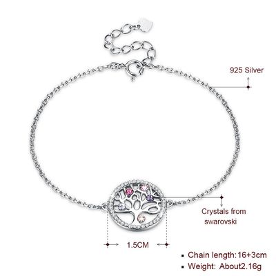 Boom van het Leven Sterling Silver Jewelry Bracelets