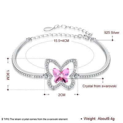 Vlinder Sterling Silver Slider Bracelets