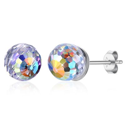 0.6X0.6cm 0,9 van de de Balnagel van Gramsterling silver jewelry earrings birthstone de Oorringssgs